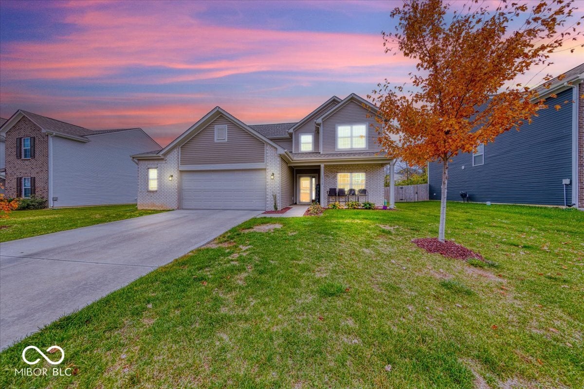 Front exterior at 10119 Caprock Canyon Drive, Indianapolis, IN