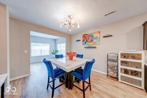 Dining room at 10119 Caprock Canyon Drive, Indianapolis, IN