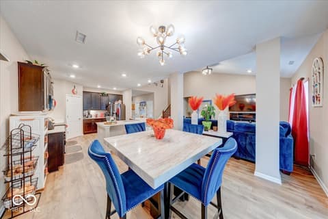 Dining room at 10119 Caprock Canyon Drive, Indianapolis, IN