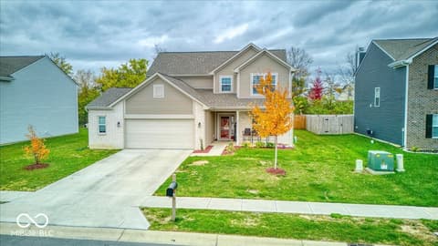 Front exterior at 10119 Caprock Canyon Drive, Indianapolis, IN