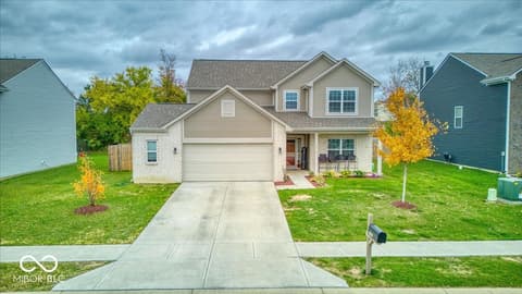 Front exterior at 10119 Caprock Canyon Drive, Indianapolis, IN