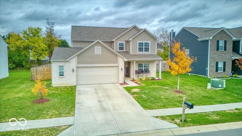 Front exterior at 10119 Caprock Canyon Drive, Indianapolis, IN