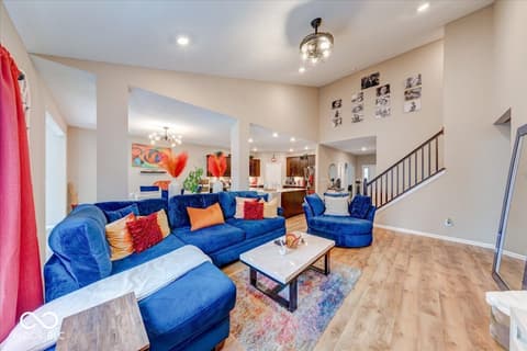 Living room at 10119 Caprock Canyon Drive, Indianapolis, IN