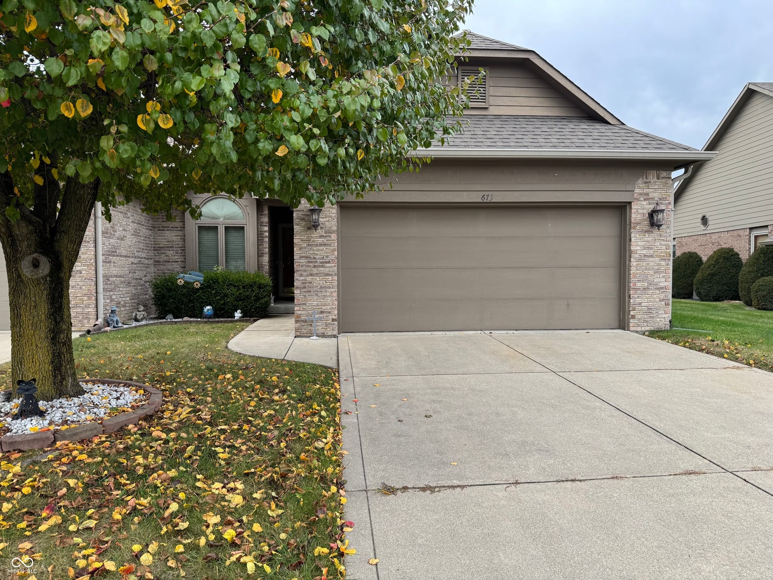 Front exterior at 673 Brook Drive, Greenwood, IN