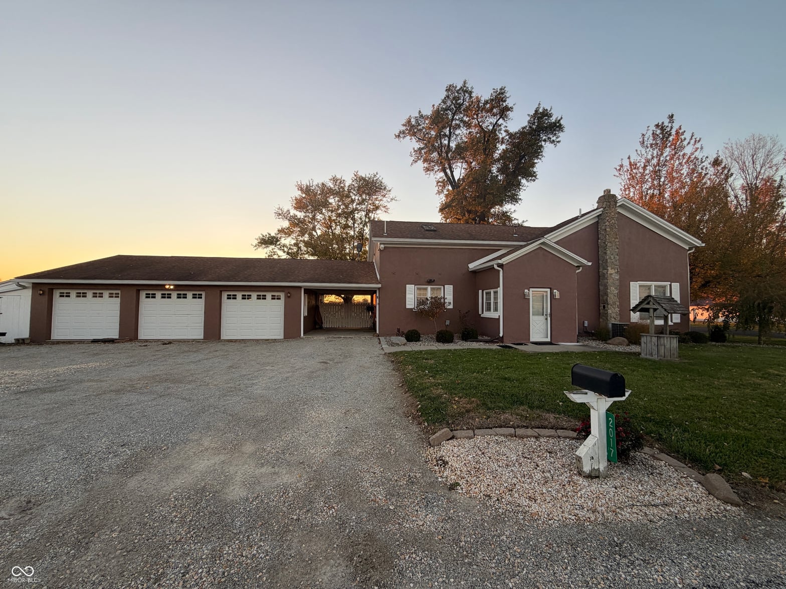 Front exterior at 2017 S County Road 500 E, Greensburg, IN