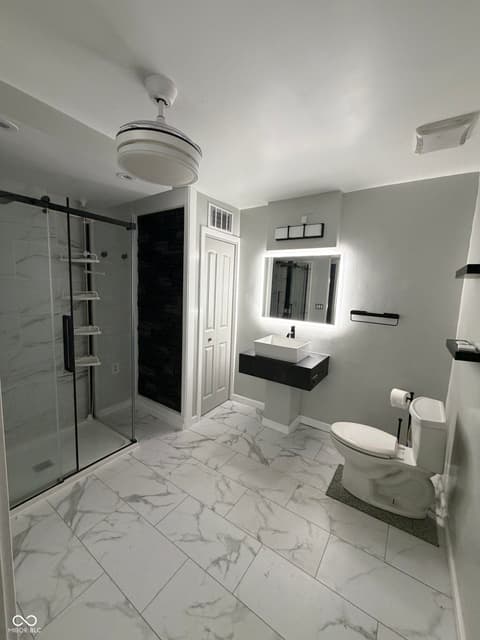 Bathroom at 2017 S County Road 500 E, Greensburg, IN