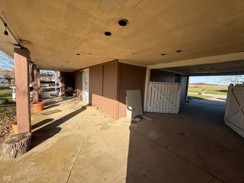 Outdoor living area at 2017 S County Road 500 E, Greensburg, IN