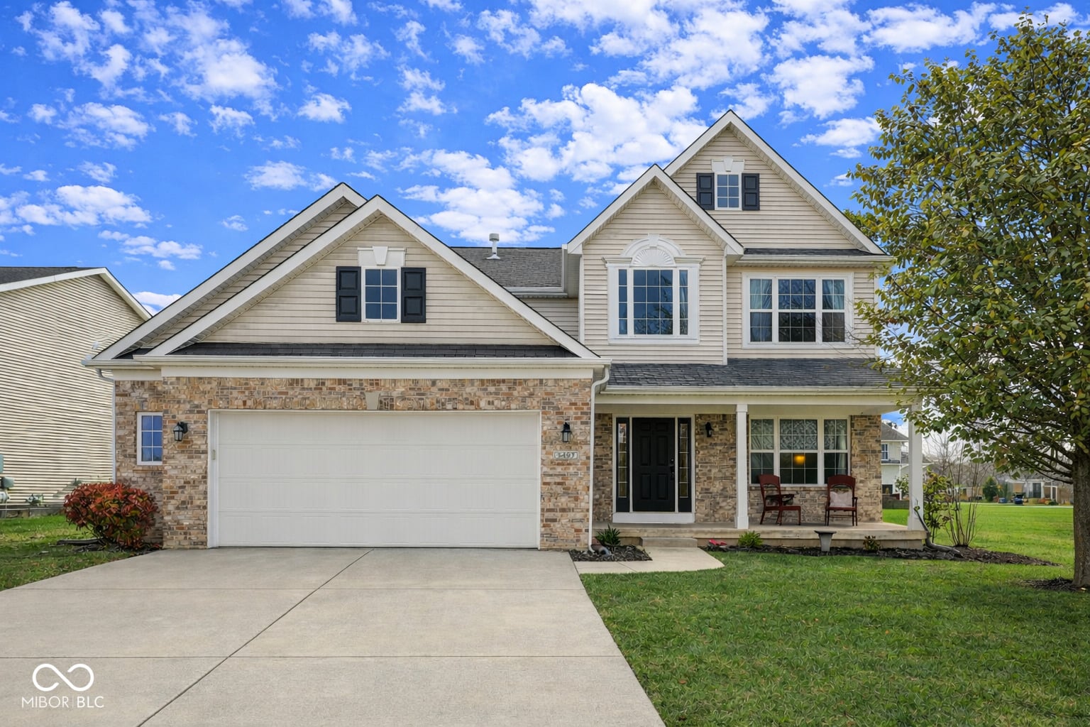 Front exterior at 5497 Northlands Terrace, Plainfield, IN