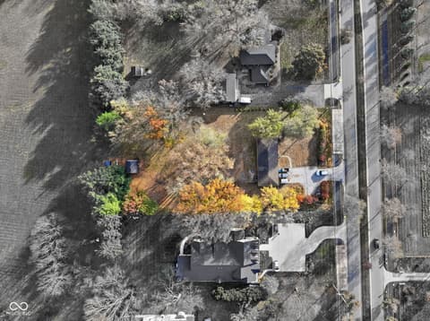 Aerial view at 1836 W Main Street, Carmel, IN