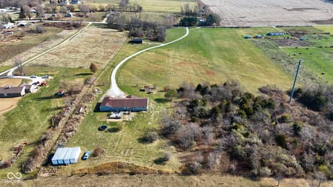 Aerial view at 6192 S County Road 550 E, Greencastle, IN