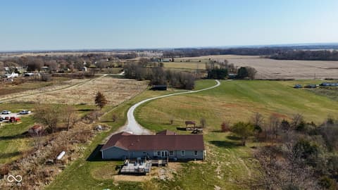 Aerial view at 6192 S County Road 550 E, Greencastle, IN