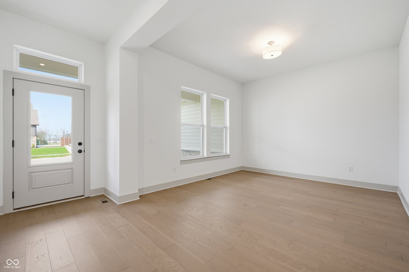 Bright, spacious room with abundant natural light.