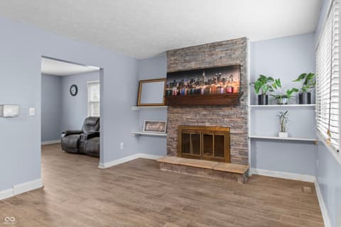 Living room at 9106 Broken Arrow Road, Indianapolis, IN