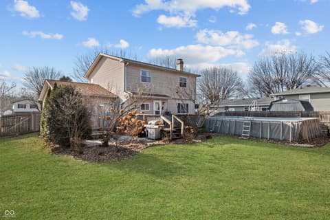 Backyard at 9106 Broken Arrow Road, Indianapolis, IN