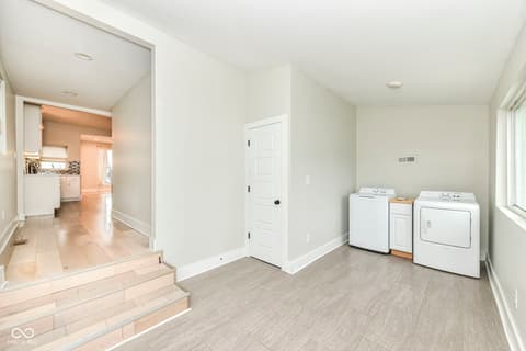 Laundry room at 1043 N Beville Avenue, Indianapolis, IN