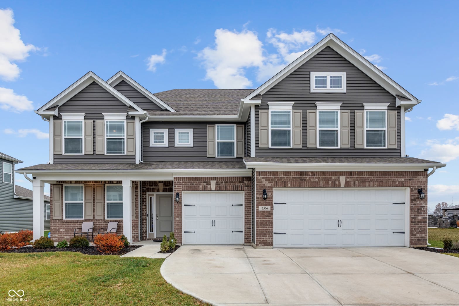 Front exterior at 2556 Redding Drive, Whitestown, IN