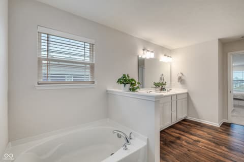Bathroom at 2556 Redding Drive, Whitestown, IN