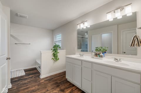 Bathroom at 2556 Redding Drive, Whitestown, IN