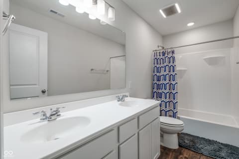 Bathroom at 2556 Redding Drive, Whitestown, IN
