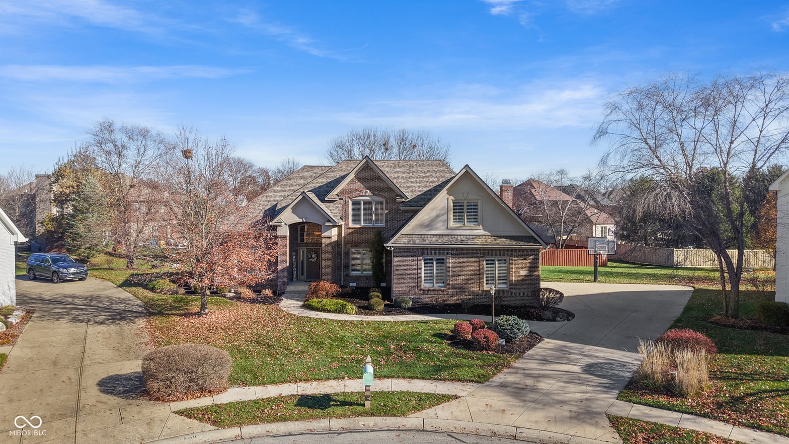 Front exterior at 10523 Hollowood Court, Fishers, IN