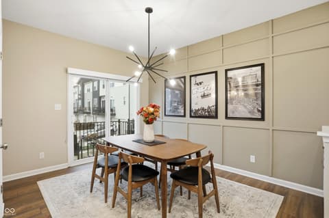 Dining room at 312 Steeples Boulevard, Indianapolis, IN