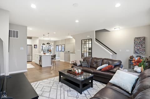 Living room at 312 Steeples Boulevard, Indianapolis, IN