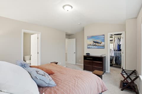 Primary bedroom at 312 Steeples Boulevard, Indianapolis, IN