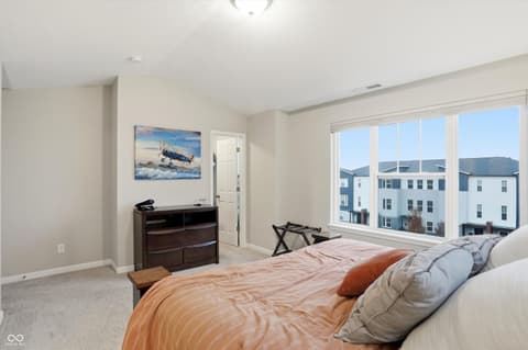 Primary bedroom at 312 Steeples Boulevard, Indianapolis, IN