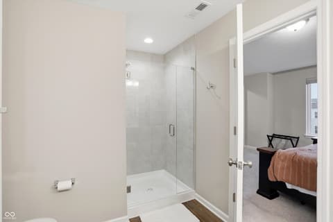 Primary bathroom at 312 Steeples Boulevard, Indianapolis, IN