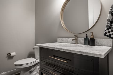 Primary bathroom at 705 Livingstone Drive, Carmel, IN