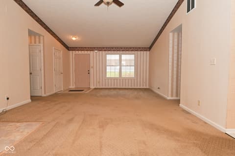 Living room at 3770 Wilbur Road, Martinsville, IN