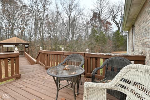 Outdoor living area at 3770 Wilbur Road, Martinsville, IN