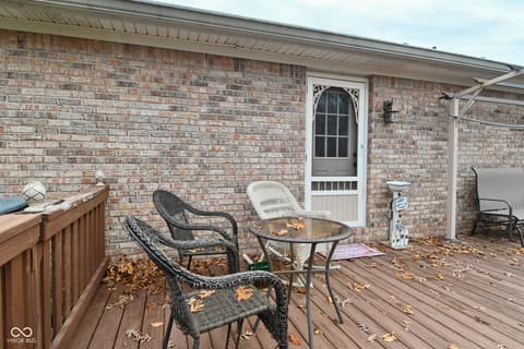 Outdoor living area at 3770 Wilbur Road, Martinsville, IN