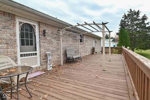 Outdoor living area at 3770 Wilbur Road, Martinsville, IN