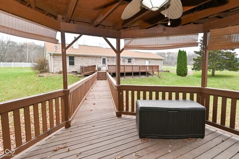 Outdoor living area at 3770 Wilbur Road, Martinsville, IN