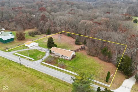 Aerial view at 3770 Wilbur Road, Martinsville, IN