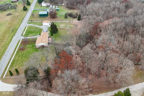 Aerial view at 3770 Wilbur Road, Martinsville, IN