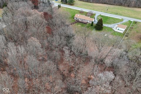 Aerial view at 3770 Wilbur Road, Martinsville, IN