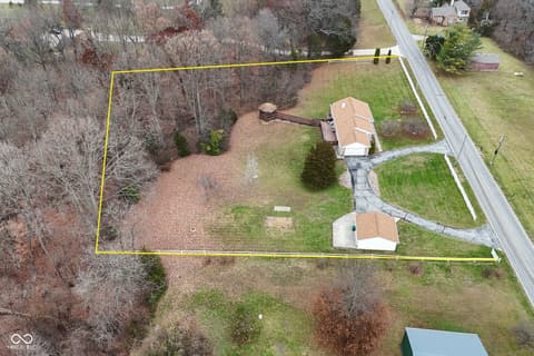 Aerial view at 3770 Wilbur Road, Martinsville, IN