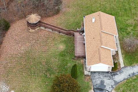 Aerial view at 3770 Wilbur Road, Martinsville, IN