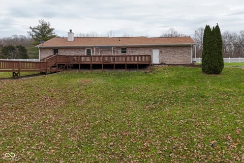 Backyard at 3770 Wilbur Road, Martinsville, IN