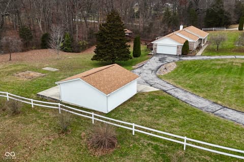 Aerial view at 3770 Wilbur Road, Martinsville, IN