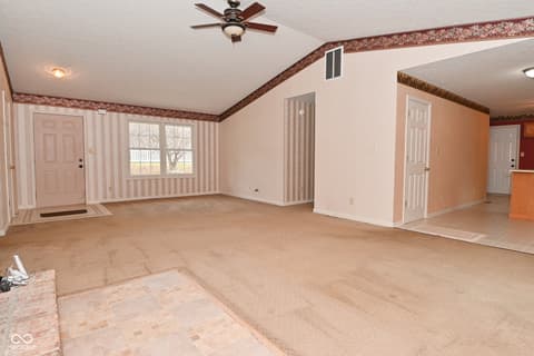 Living room at 3770 Wilbur Road, Martinsville, IN