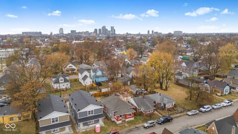 Aerial view at 410 S Hamilton Avenue, Indianapolis, IN