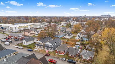 Aerial view at 410 S Hamilton Avenue, Indianapolis, IN