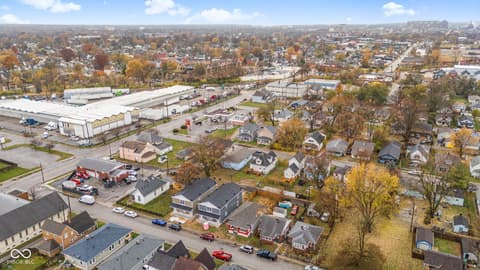 Aerial view at 410 S Hamilton Avenue, Indianapolis, IN