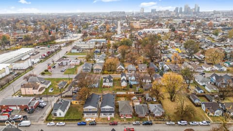 Aerial view at 410 S Hamilton Avenue, Indianapolis, IN
