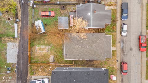 Aerial view at 410 S Hamilton Avenue, Indianapolis, IN