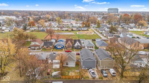 Aerial view at 410 S Hamilton Avenue, Indianapolis, IN