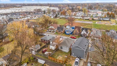 Aerial view at 410 S Hamilton Avenue, Indianapolis, IN